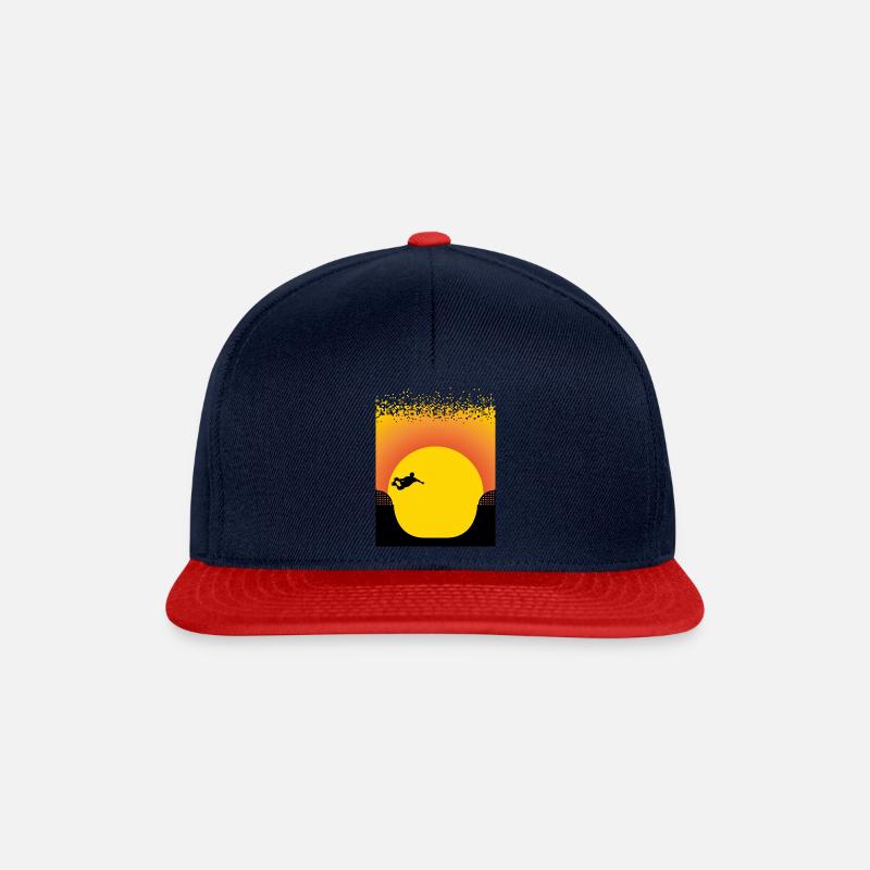 Sunset Skateboards - Snapback Cap - navy/red