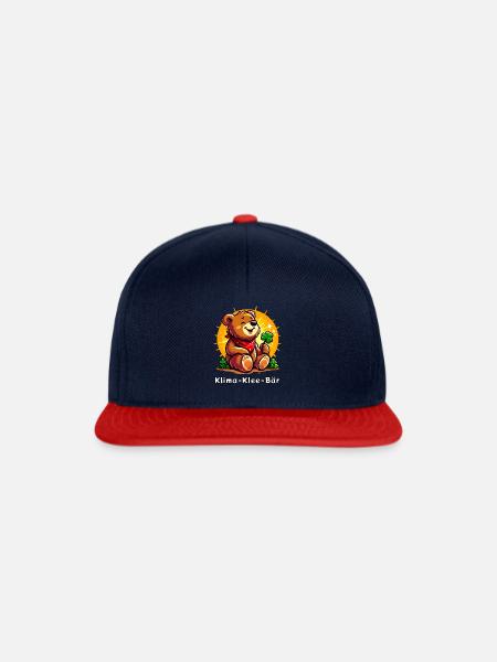 Klima Klee Bär - Snapback Cap - Navy/Rot