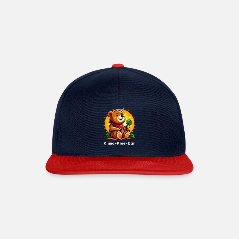 Klima Klee Bär - Snapback Cap - Navy/Rot