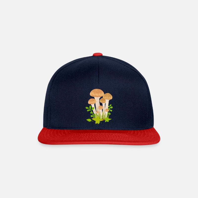 Pilze - Snapback Cap - Navy/Rot