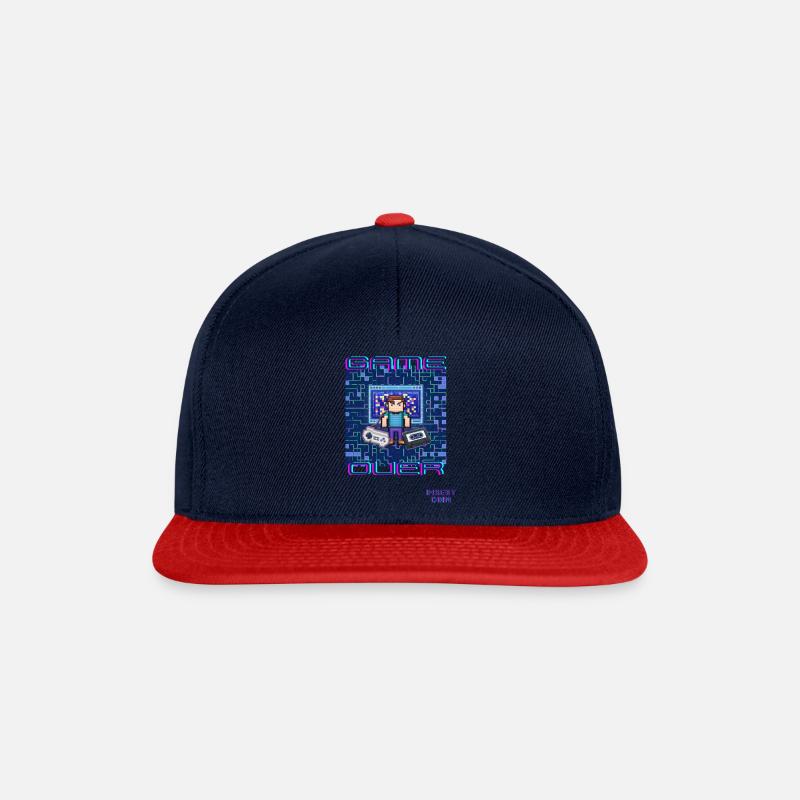 Spielende - Snapback Cap - Navy/Rot