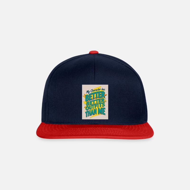 Stylisher Char - Snapback Cap - Navy/Rot