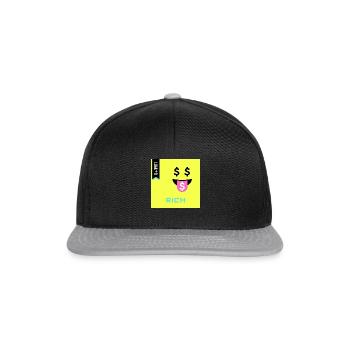 Emoji Day 2022 - Emoji Rich - Design A - Snapback Cap - black/grey - Front