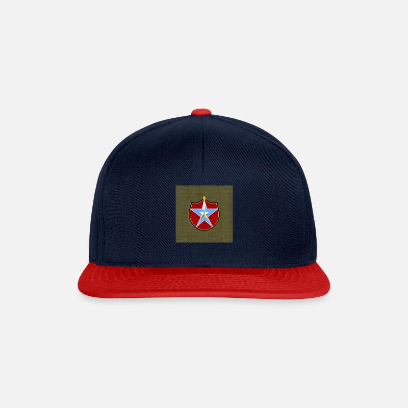 Defender Force: Die ultimative Kampfkraft - Snapback Cap - Navy/Rot