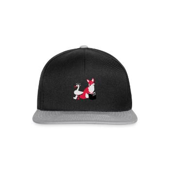 Slow Food - Casquette snapback - noir/gris - Devant