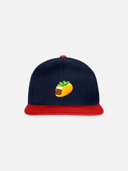 Smiley Tacco - Snapback Cap - Navy/Rot