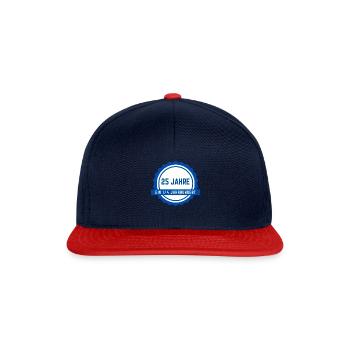25 Jahre Geburtstag - 1/4 Jahrhundert - Snapback Cap - Navy/Rot - Vorne