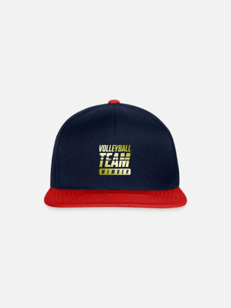 Volleyball Team - Snapback Cap - Navy/Rot