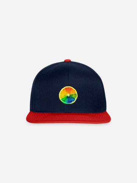 ORANGE 3 - Snapback Cap - Navy/Rot