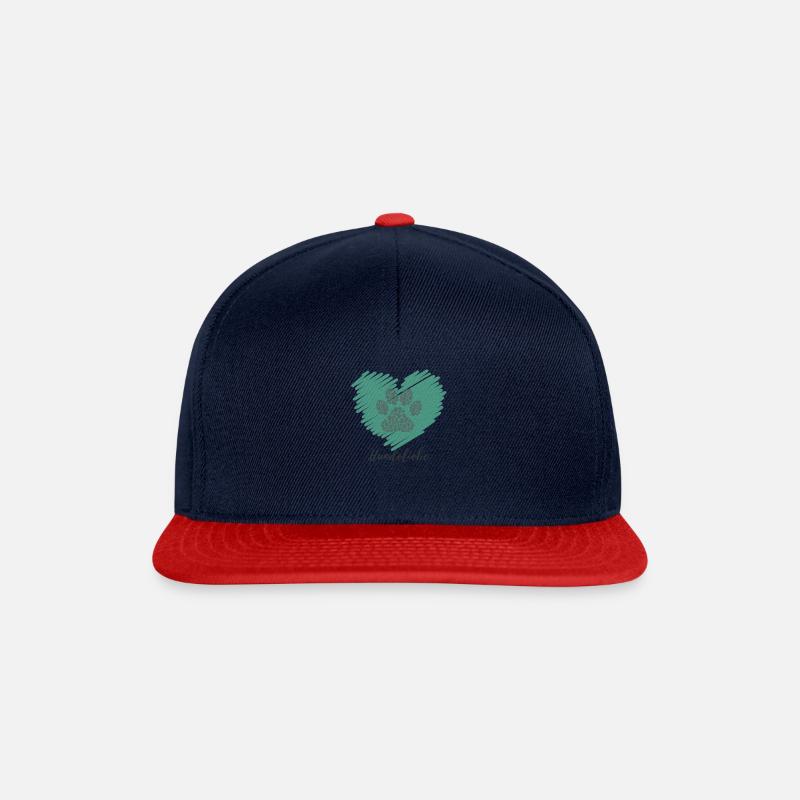 Hundeliebe - Snapback Cap - Navy/Rot