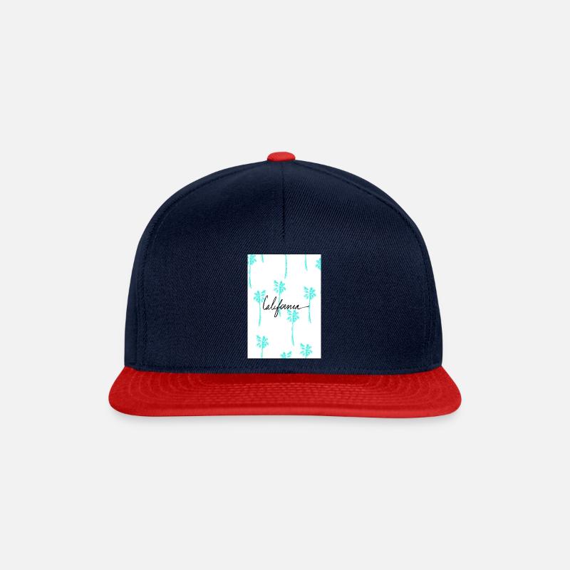 California - Snapback Cap - navy/red