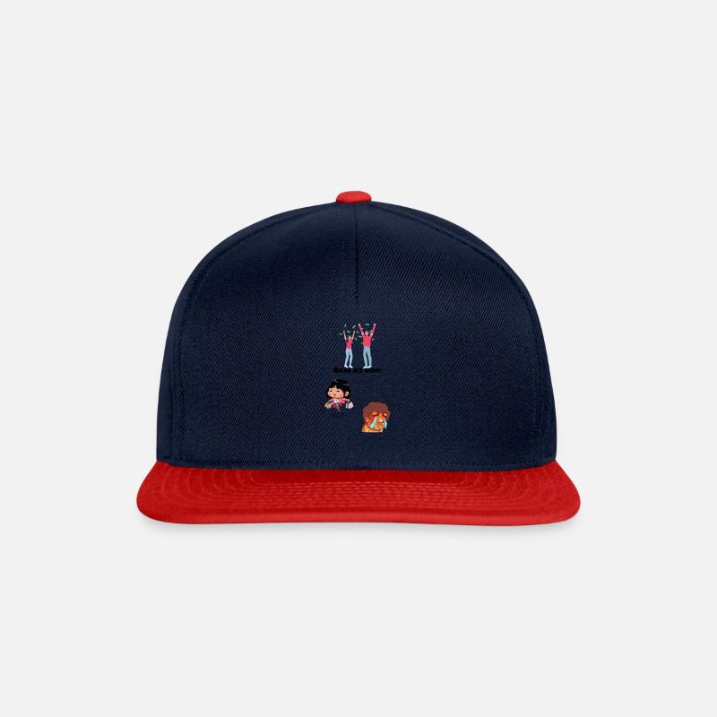 Paar - Snapback Cap - Navy/Rot