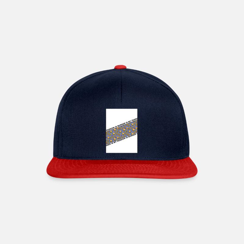 Burger is my passion - Snapback Cap - navy/red