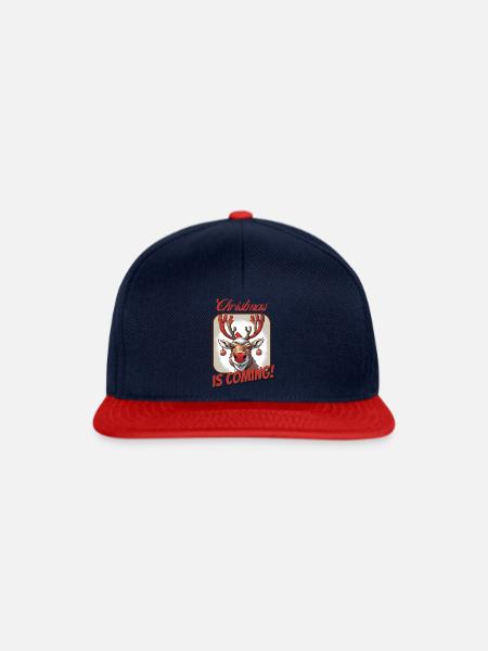 Rudi das Rentier - Snapback Cap - Navy/Rot