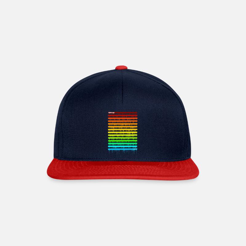 Colors and Drips - Snapback Cap - Navy/Rot