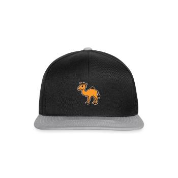 chameau - Casquette snapback - noir/gris - Devant