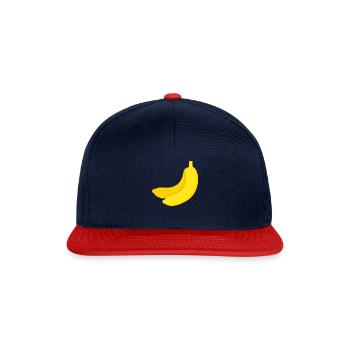 Banane - Casquette snapback - bleu marine/rouge - Devant
