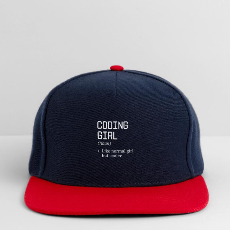 Coding Girl Definition Noun Software Developer Pro Snapback Cap