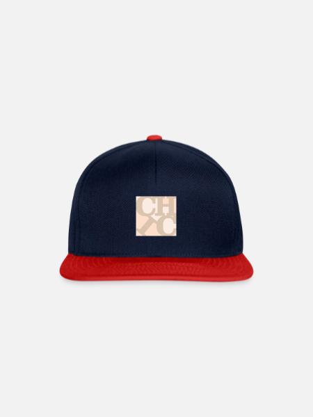 Schicke WordPlay-Originalgrafik - Snapback Cap - Navy/Rot