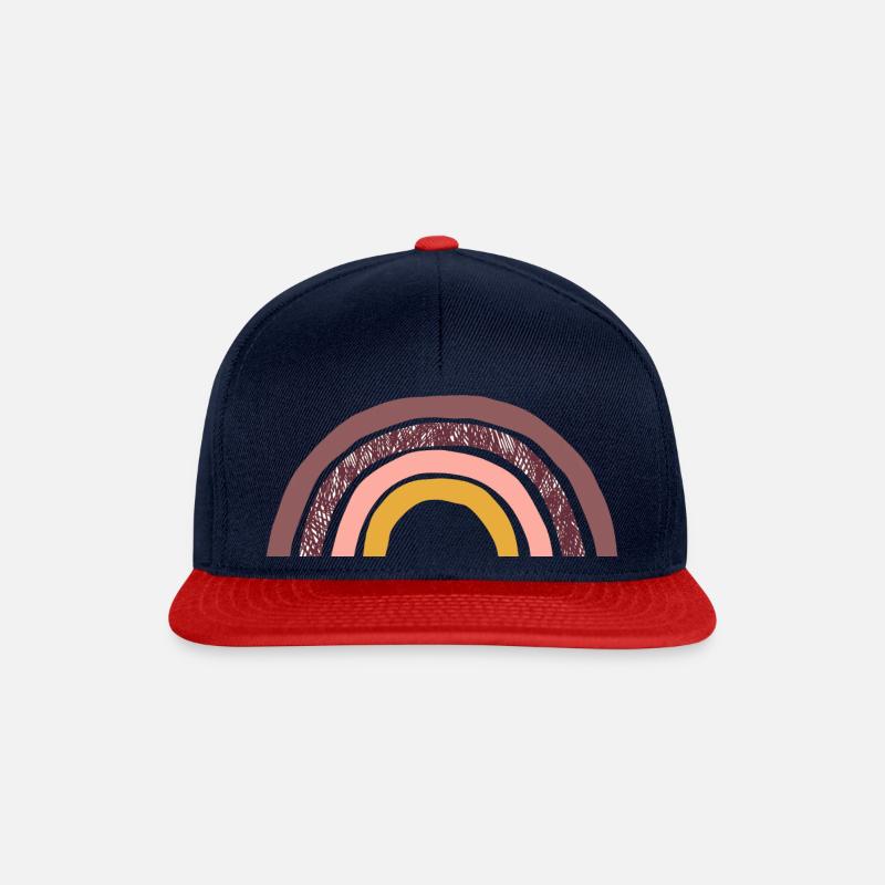 REGENBOGEN - Snapback Cap - Navy/Rot