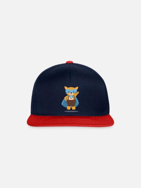Super Fuchs Geschenk - Snapback Cap - Navy/Rot