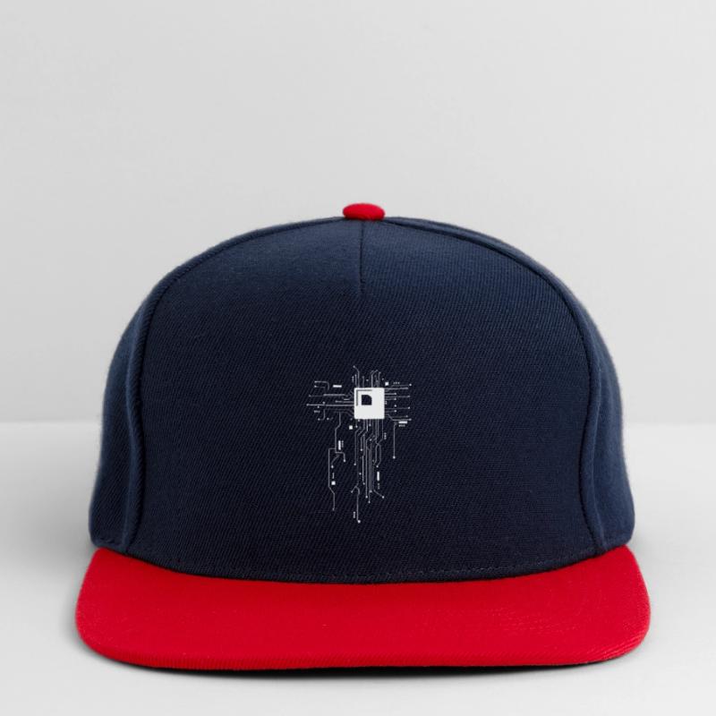 Circuit Board Computer CPU Core Chip Electronics Snapback Cap