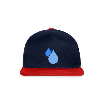 Waterdrop - Snapback Cap - navy/red - Front