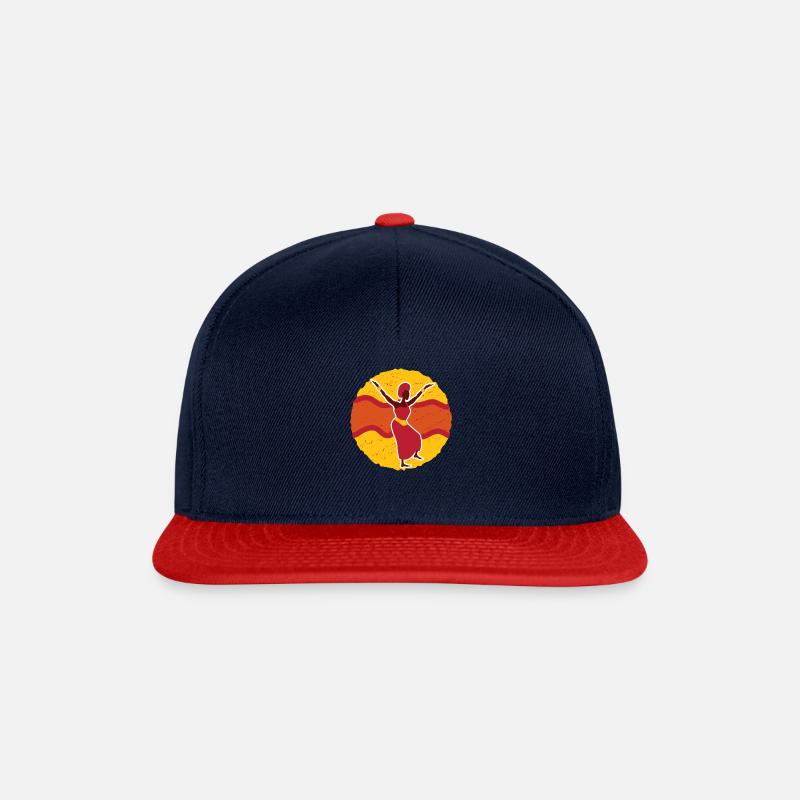 Dhaanto Is Life Collection - Snapback Cap - navy/red
