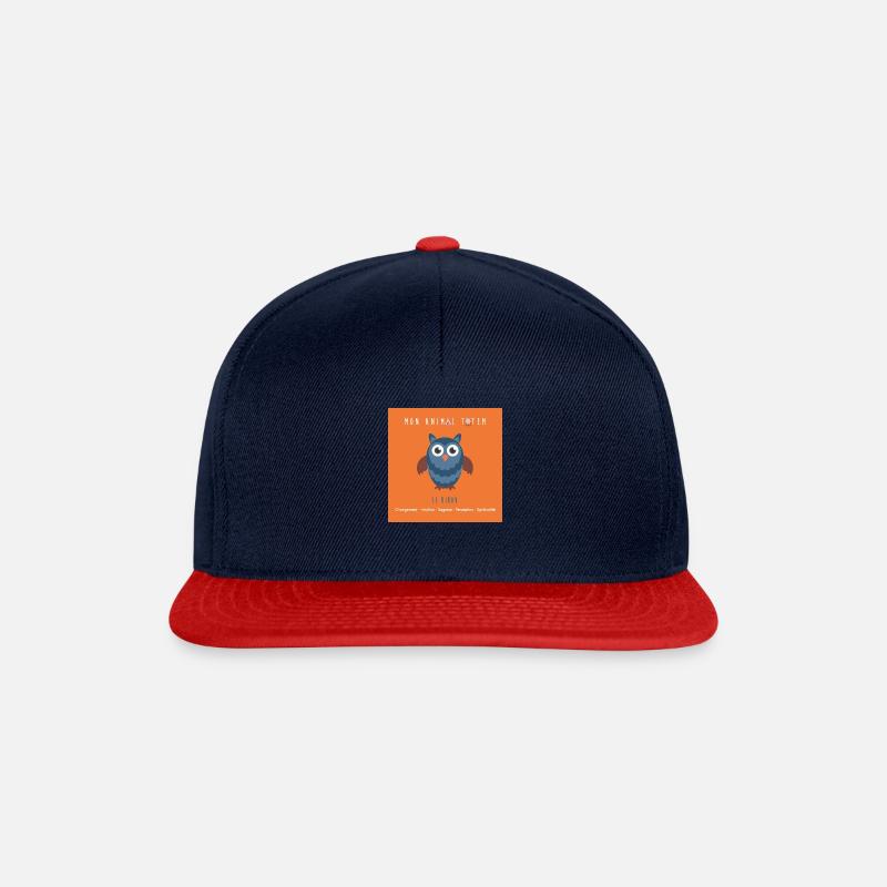 EU-EULE/ANIMAL TOTEM - Snapback Cap - Navy/Rot