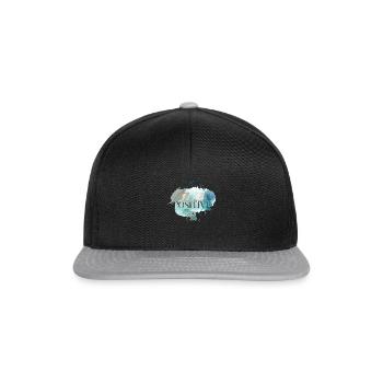 Pensez positif - citation motivationnelle - Casquette snapback - noir/gris - Devant