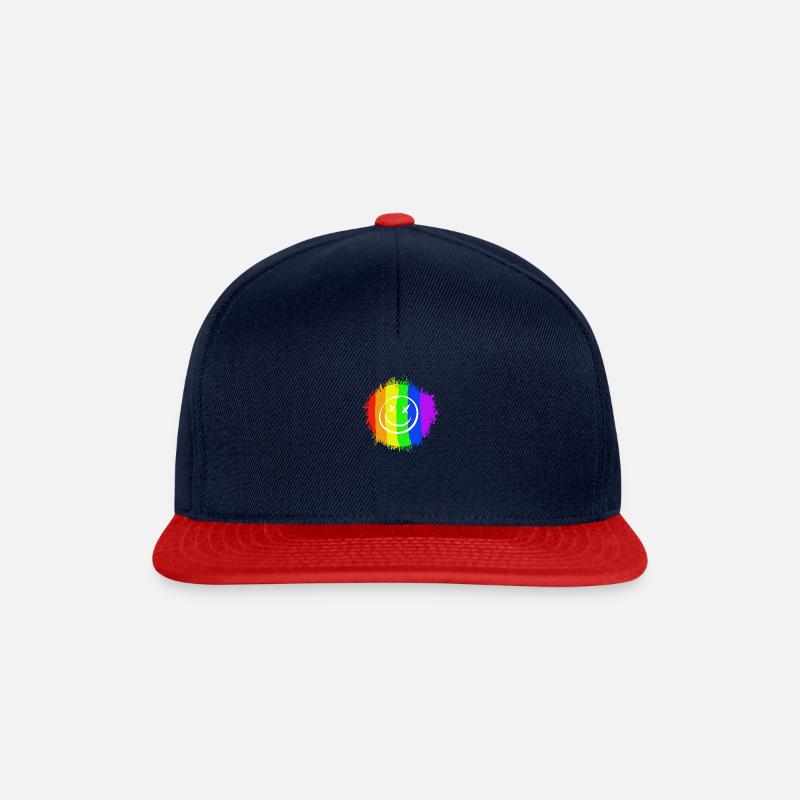Pride smile - Snapback Cap - Navy/Rot