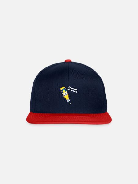 Entzündet den Tornado - Snapback Cap - Navy/Rot