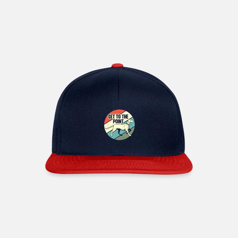 Vizsla Pointer Dog In a nutshell - Snapback Cap - navy/red
