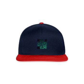 schwarz-grün - Snapback Cap - Navy/Rot - Vorne