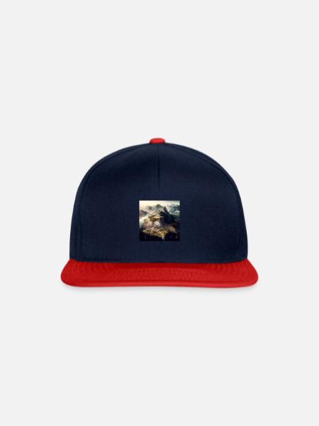 Landschaften - Snapback Cap - Navy/Rot