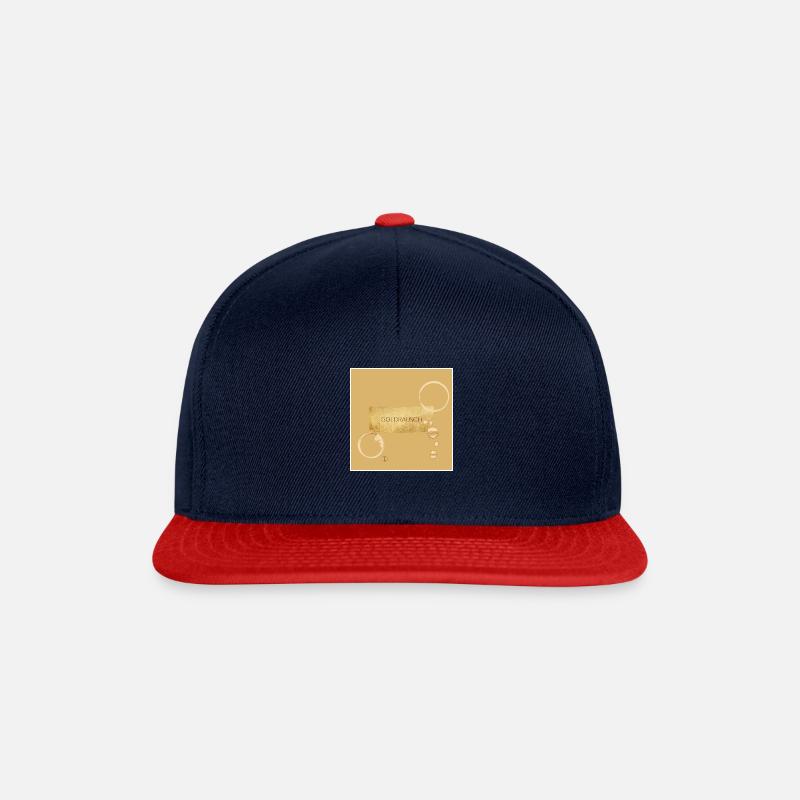 Goldrausch - Snapback Cap - Navy/Rot