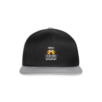 Prost die Herren! Wenn Geld keine Rolle spielt - Snapback Cap - Schwarz/Grau - Vorne