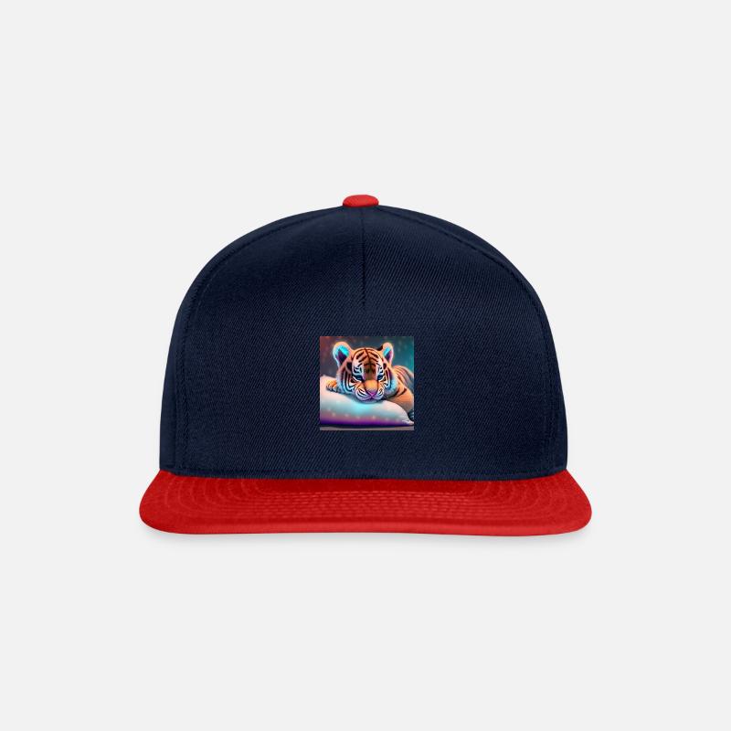 tiger - Snapback Cap - navy/red