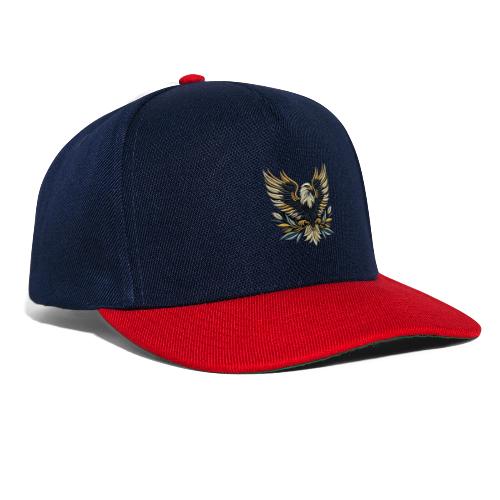 Regal Eagle Wings Embroidered Tee - Snapback Cap