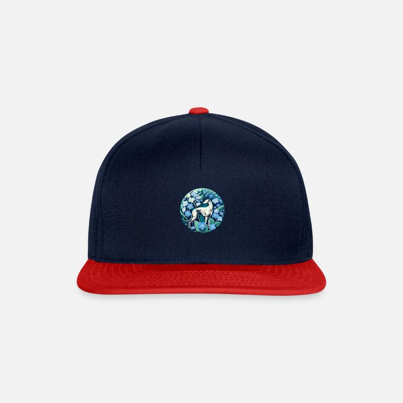 Greyhound Vergiss mich nicht - Snapback Cap - Navy/Rot