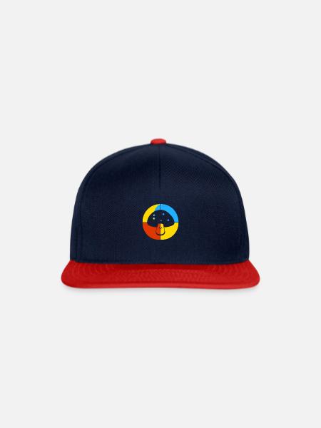 Pilze Wildpflanzen Spore - Snapback Cap - Navy/Rot