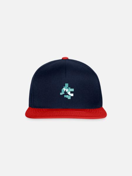 Aikido Martial Arts - Snapback Cap - Navy/Rot