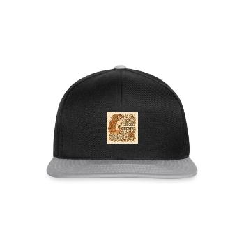 Choose kindness. Flowers. - Snapback Cap - Schwarz/Grau - Vorne