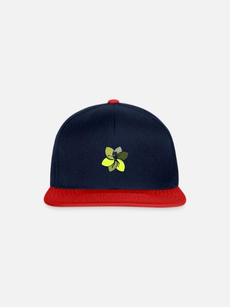 Cyborg Robotik Scifi - Snapback Cap - Navy/Rot