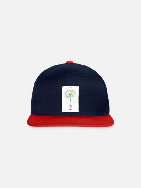 Liebevoll Verknüpft - Snapback Cap - Navy/Rot