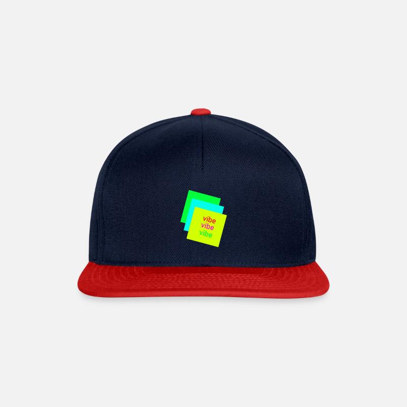 vibe - Snapback Cap - Navy/Rot