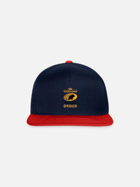 May spontaneously talk about Degus - Snapback Cap - Navy/Rot