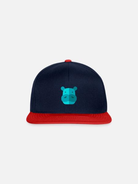 Nilpferd - Snapback Cap - Navy/Rot