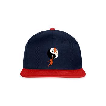 Basketballspieler - Snapback Cap - Navy/Rot - Vorne