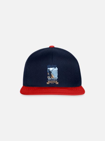 Angler - Snapback Cap - Navy/Rot